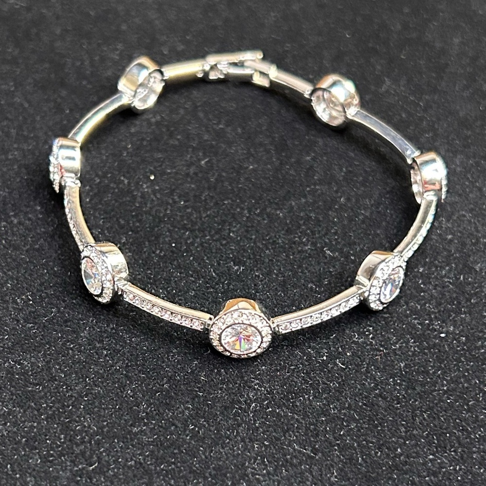 Vintage -ELIOT DANORI Crystal Accent Bracelet, 8”